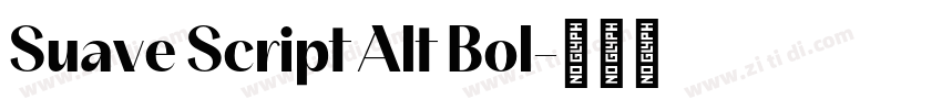 Suave Script Alt Bol字体转换